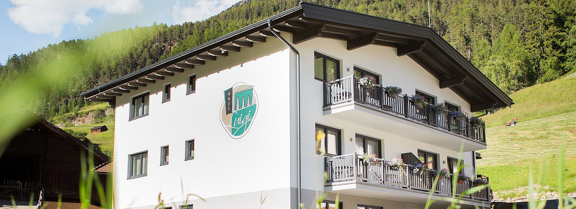 Haus Luigi in Sölden im Sommer