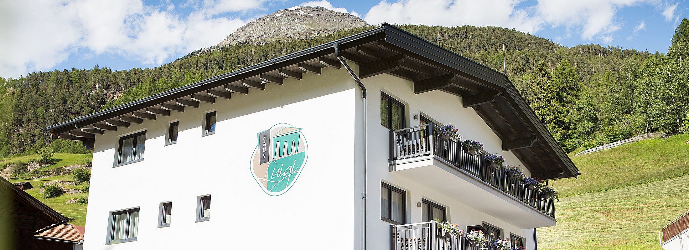 Haus Luigi in Sölden im Sommer